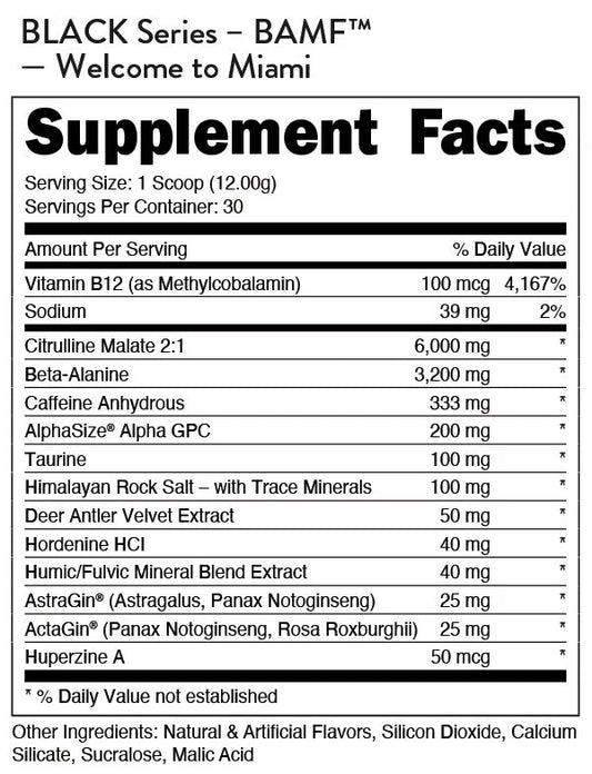 Bucked Up BAMF BLACK