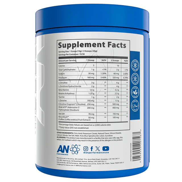 AN Performance Zero-Caffeine Pre-Workout