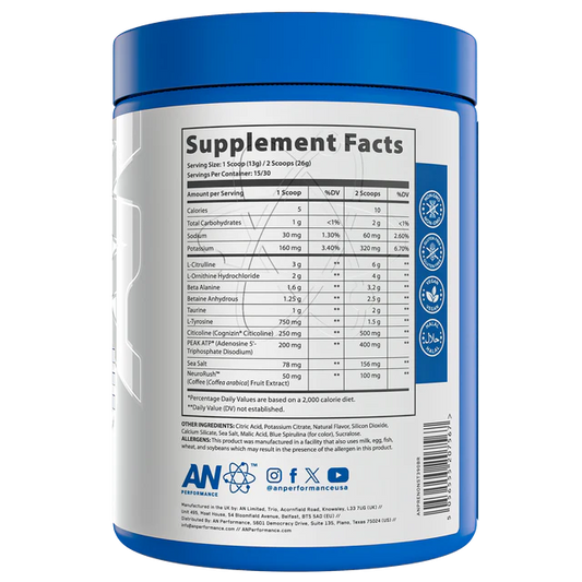 AN Performance Zero-Caffeine Pre-Workout