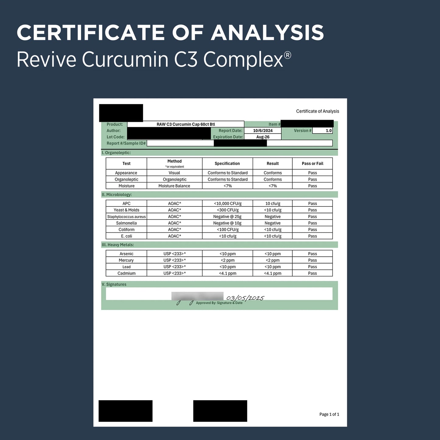 Revive Curcumin C3 Complex®