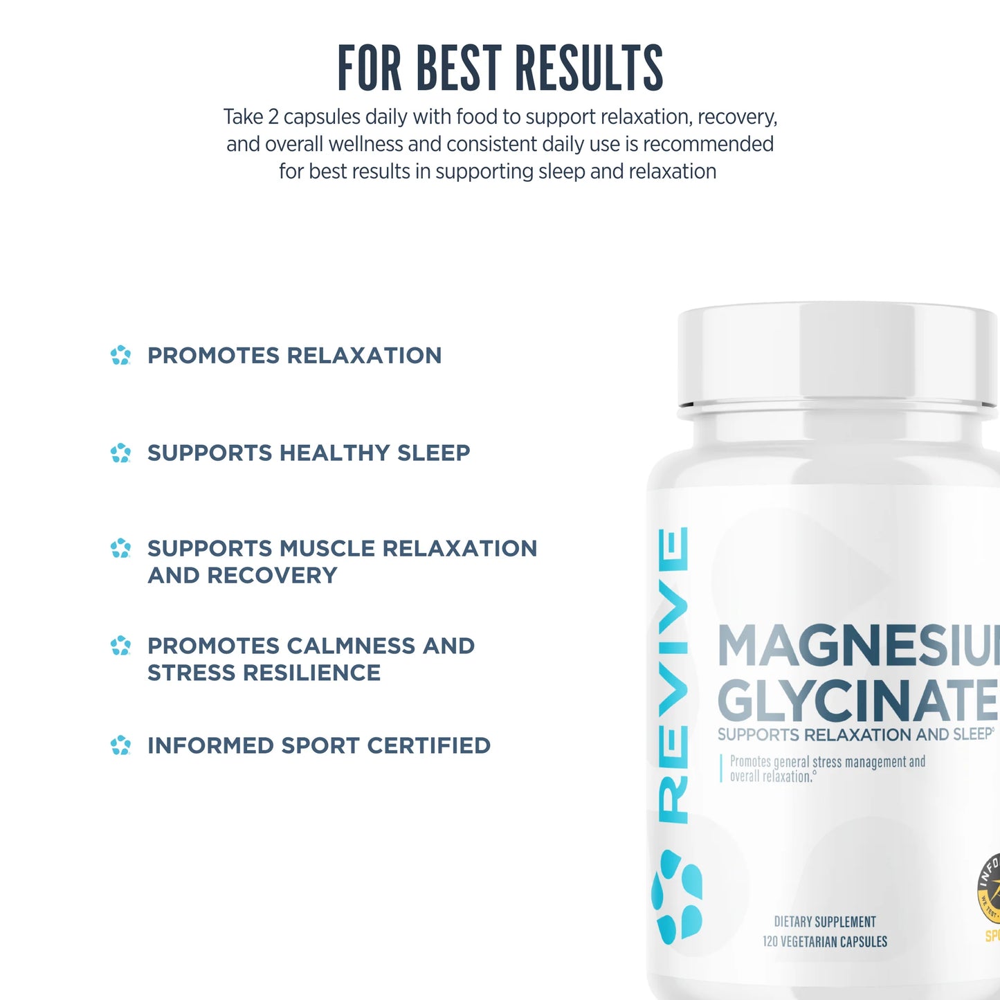 Revive Magnesium Glycinate 120 Caps
