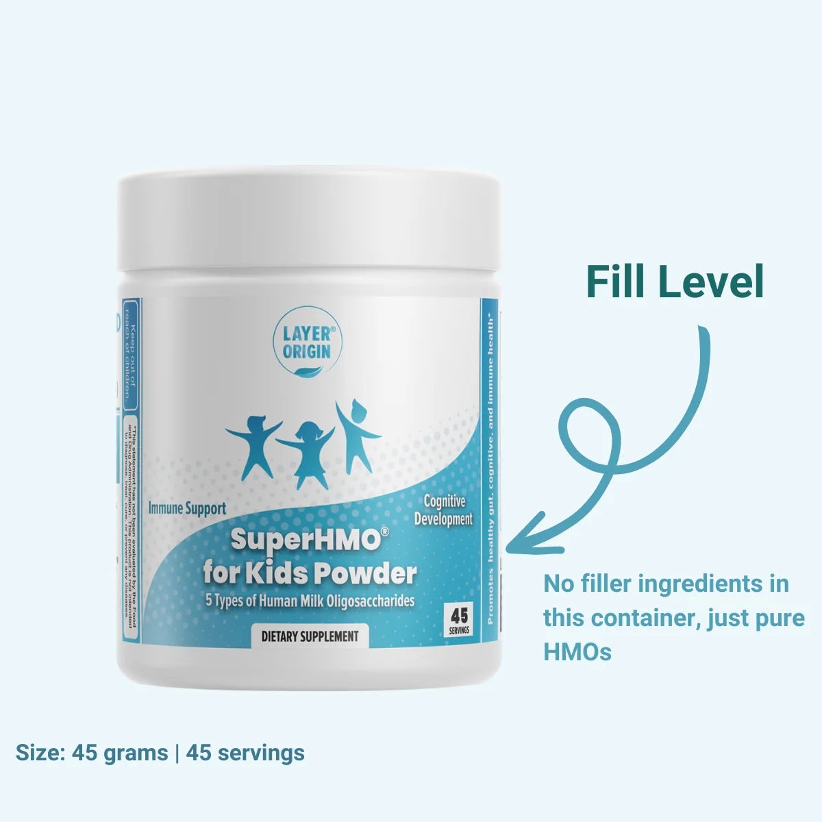 Layer Origin SuperHMO® Prebiotic for Kids - 5 HMOs