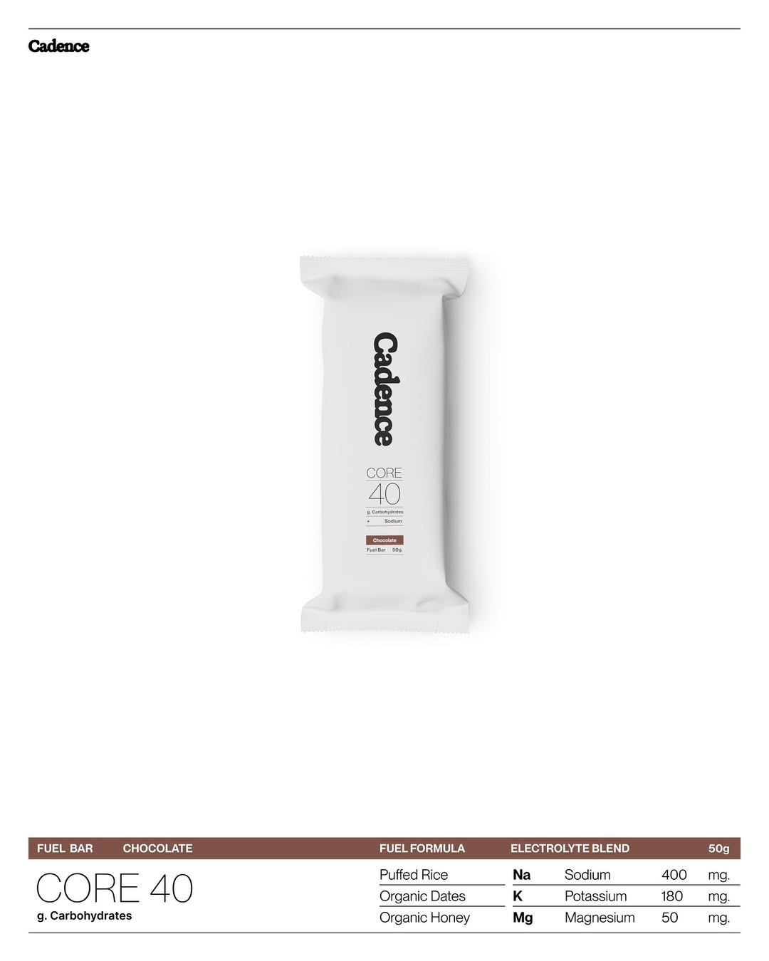 CADENCE CORE 40 FUEL BAR