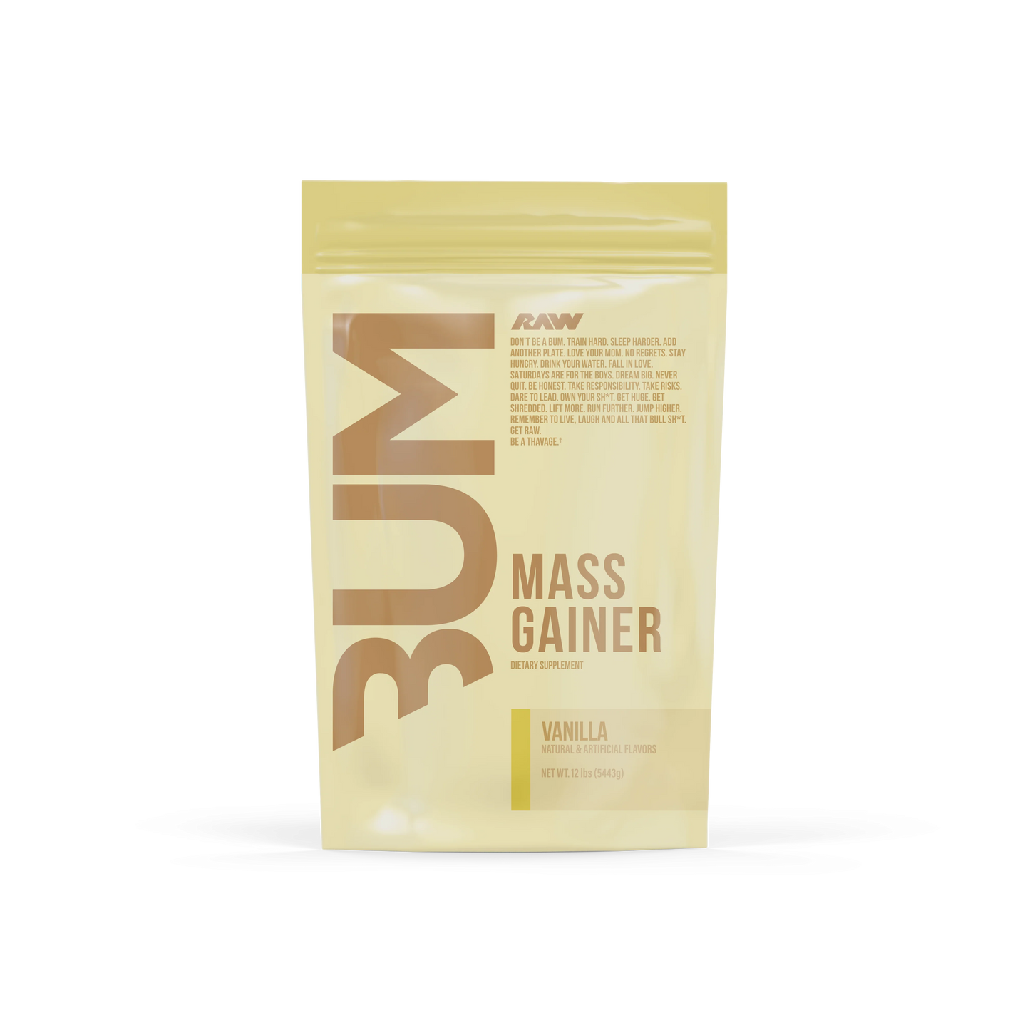Raw Bum Mass Gainer Vanilla 12lb