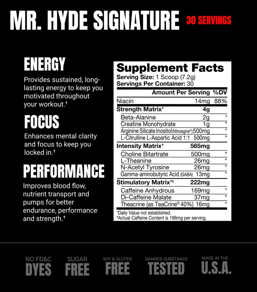 Prosupps Mr. Hyde Signature (30srv) Blue Razz