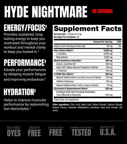Prosupps Mr. Hyde Nightmare 30serv