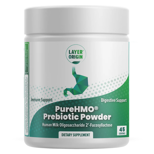 Layer Origin PureHMO® Human Milk Oligosaccharide (HMO 2'FL) Super Prebiotic Powder