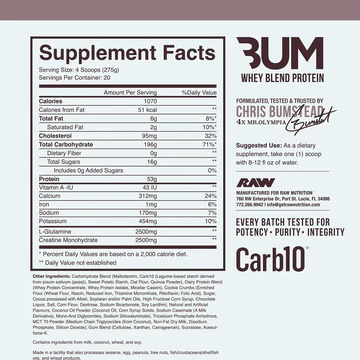 Raw Bum Mass Gainer Vanilla 12lb