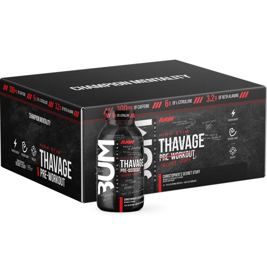 Raw Bum THAVAGE Ready To Drink 12 pack