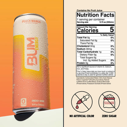 Raw Bum Energy Drink 12 pack