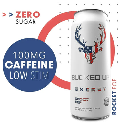 BUCKED UP LOW STIM ENERGY DRINKS