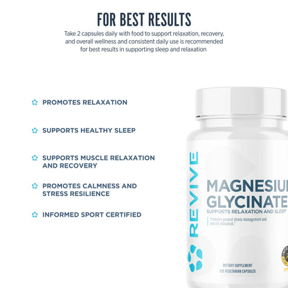 Revive Magnesium Glycinate 120 Caps